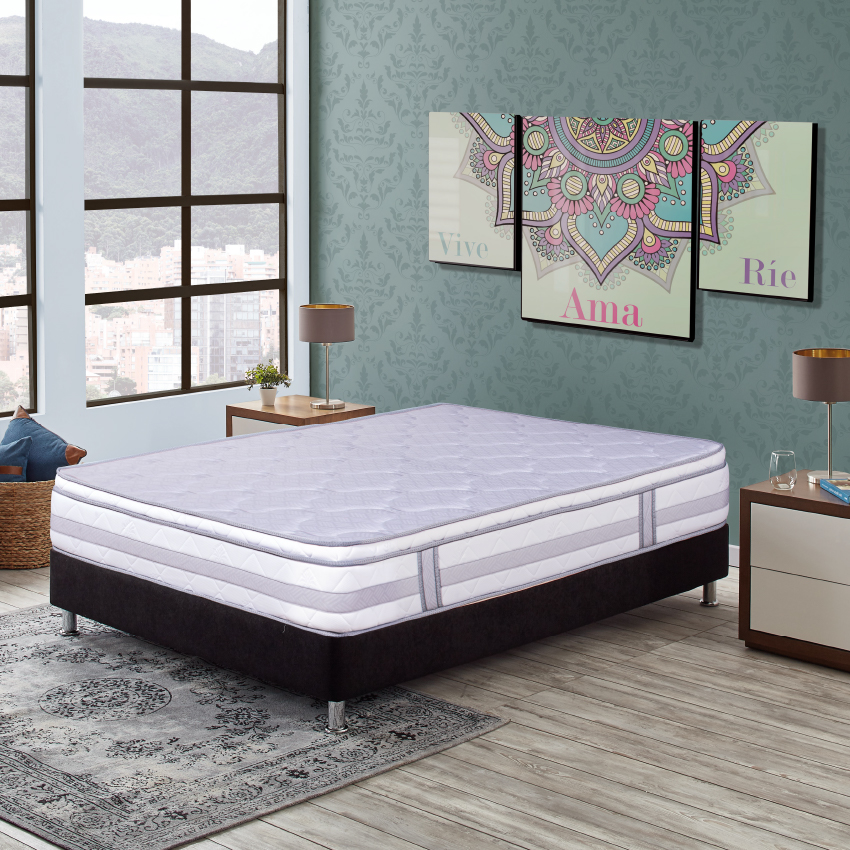 Colchón Mónaco con base cama Semidoble - 2020 Home